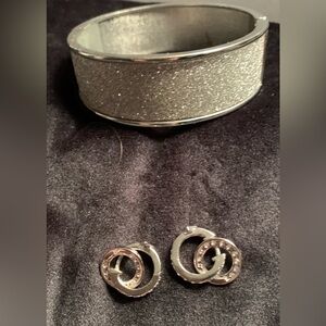 Jewelled Bracelet and Earring Set 🔴